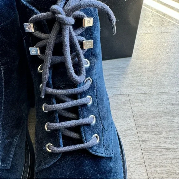 Chanel Moto/Combat Boots Sz 38US 8 - Picture 7 of 9